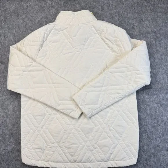 Voyager Ladies XL Cream Quilted Jacket Water Resistant Zip Lightweight NWT B2066 - Picture 4 of 6